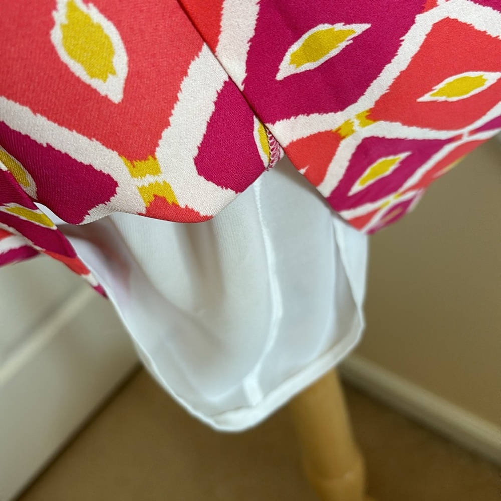 Tory Burch ikat print silk with a braided neckline - Picture 11 of 14